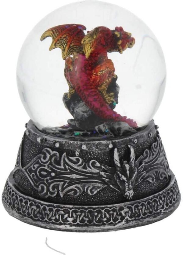 Fantasy Collection~ Enchanted Ruby Snowglobe 13cm Red
