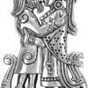 Sterling Silver Viking Kiss Norse Love Blessing Rune Pendant