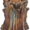 Light Collection~Aged Oak Backflow Incense Burner 11cm Brown