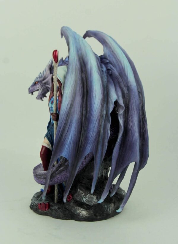 Magic  Collection~Dragon's Mage by Anne Stoke Sorceress and Dragon Statue