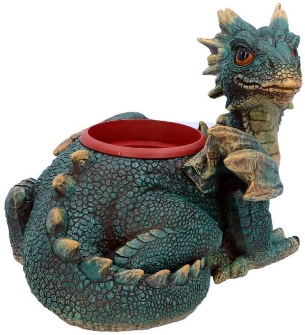 Fantasy Collection~ Garden Protector Plant Pot 30cm, Resin, Green