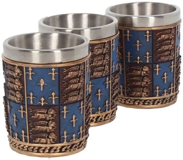Magicun N.Giftware~Medieval (Set of Four) Shot Glasses 12cm Blue