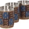 Mythology Collection~ Medieval (Set of Four) Shot Glasses 12cm Blue