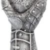 Mythology Collection~ B1179D5 Gauntlet Goblet 23cm Grey, Resin w/Stainless Steel Insert
