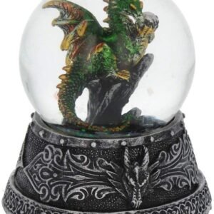 Fantasy Collection~ Enchanted Emerald Snowglobe 13cm Green