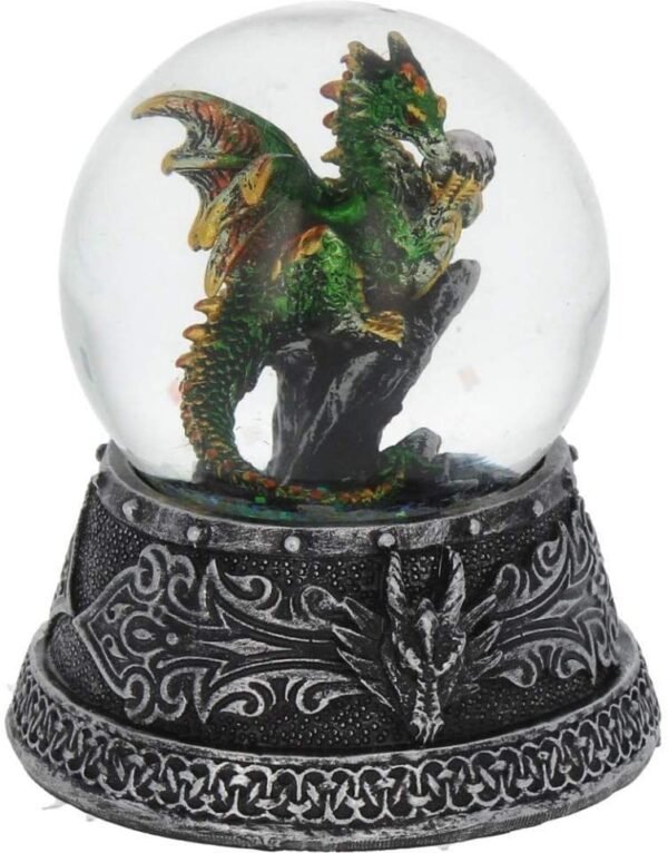 Fantasy Collection~ Enchanted Emerald Snowglobe 13cm Green