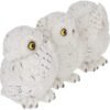 Magicun N.Giftware~Three Wise Owls Figurine 9cm White