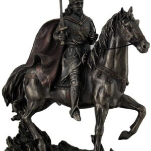 Magic  Collection~King Arthur on Horseback Bronze Finished Statue