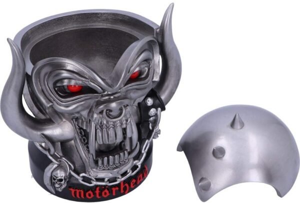 Band Merchandise~ B5113R0 Officially Licensed Motorhead Ace of Spades Warpig Snaggletooth Box, Polyresin, Silver, 16cm