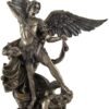 Magic  Collection~Bronzed St. Michael Defeating Lucifer Statue 10 in.