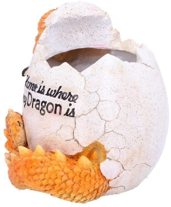 Magicun N.Giftware~Home is Where My Dragon is Pot 16cm, us:one Size, Yellow