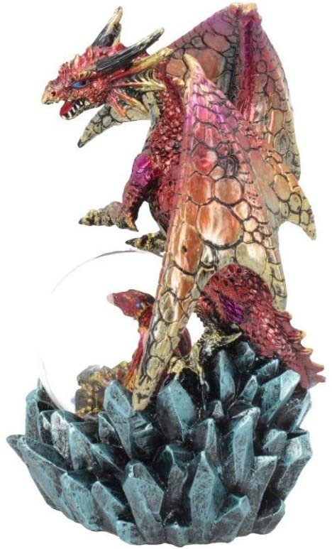 Fantasy Collection~ Ruby Oracle 18.5cm Snowglobe, Red