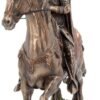 Mythology Collection~ Cold Cast Bronze King Arthur Knight and Horse Figurine 30 Centimeter