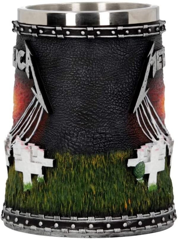 Band Merchandise~ Metallica-Master of Puppets Tankard, Resin, Black, 14.5cm