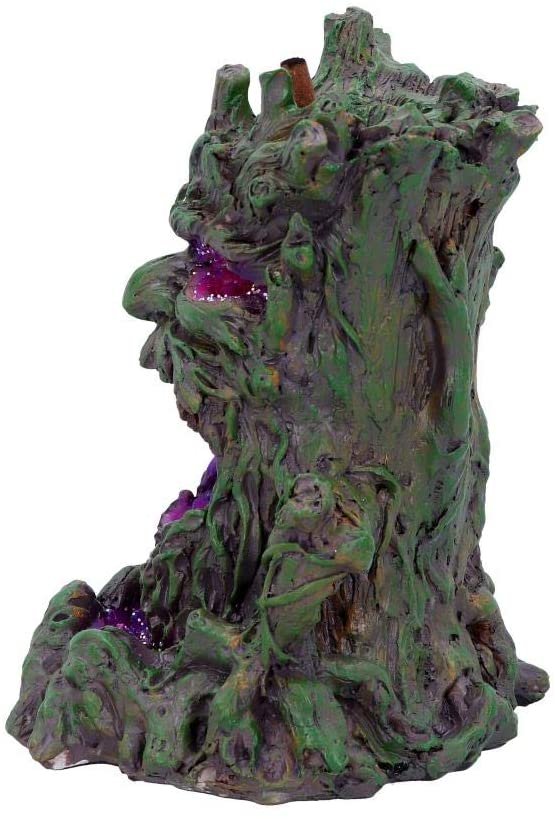 Light Collection~Crystal Ent Backflow Incense Burner 15.5cm, Polyresin, Brown, One Size