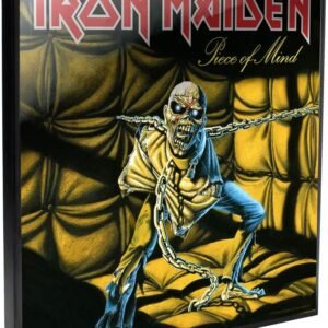 Band Merchandise~ Iron Maiden Piece of Mind Crystal Clear 32cm Picture, Black