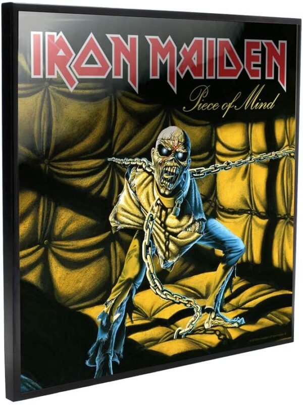 Band Merchandise~ Iron Maiden Piece of Mind Crystal Clear 32cm Picture, Black