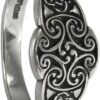 Soloman Pentant~Pepi Sterling Silver Cross of The Irish Goddess Dana Celtic Knot Ring (Size 4-12)