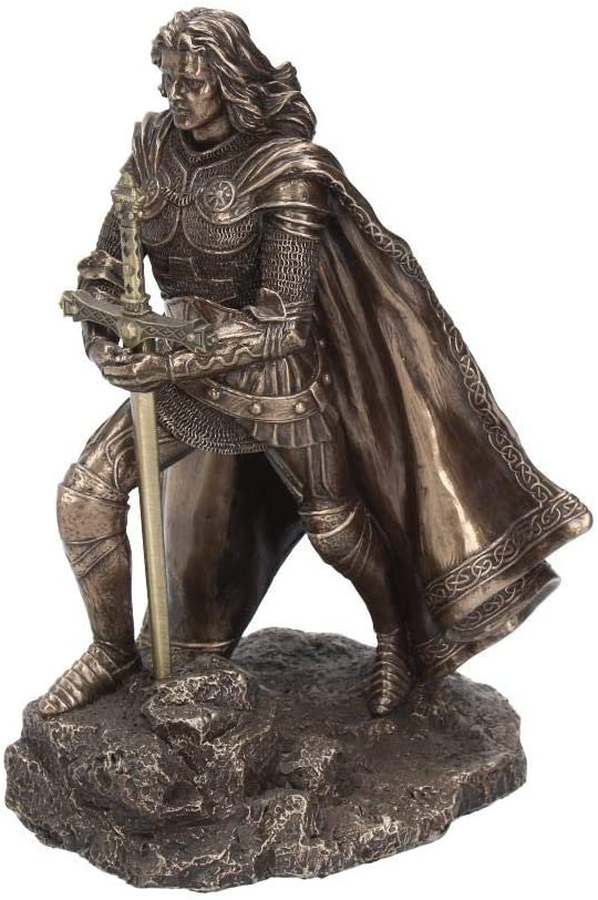 Mythology Collection~ Sword in The Stone Letter Opener 21cm Figurine, Bronze
