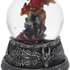 Fantasy Collection~ Enchanted Ruby Snowglobe 13cm Red