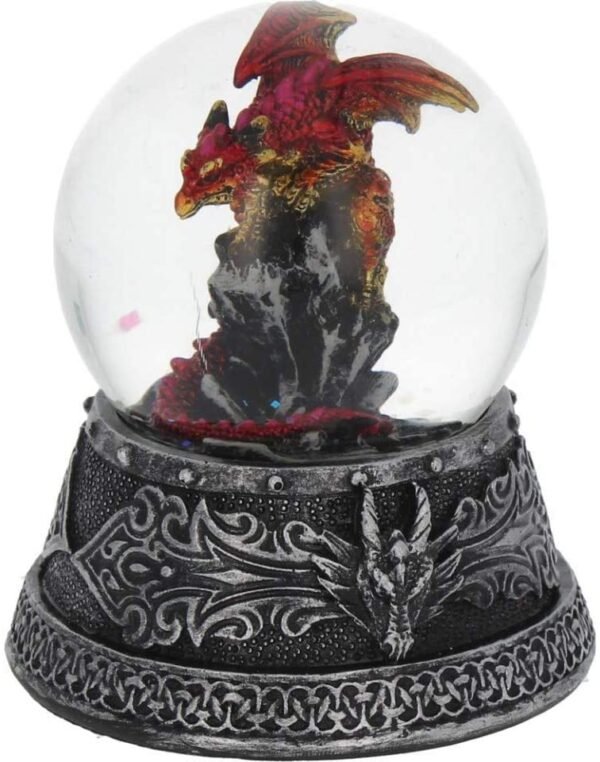 Fantasy Collection~ Enchanted Ruby Snowglobe 13cm Red