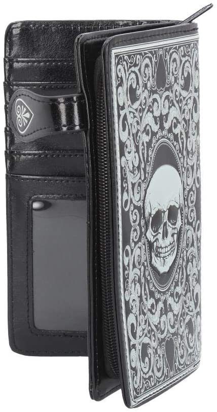 Magicun N.Giftware~Skull Tarot Purse 19cm Black, PU, 18.5cm
