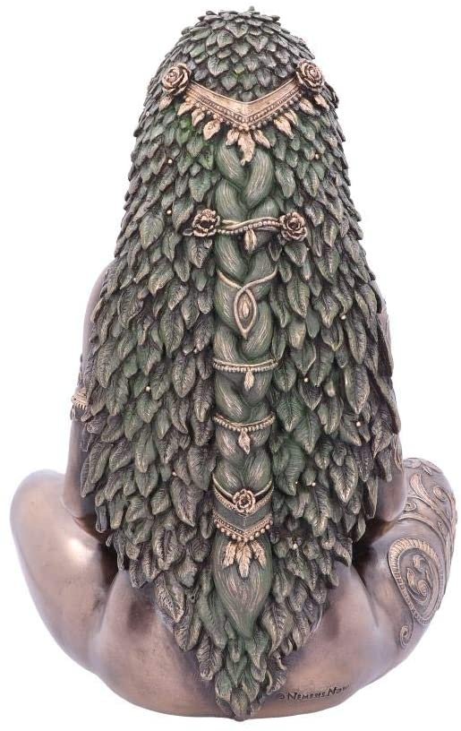 Mythology Collection~ Ethereal Mother Earth Gaia Art Statue Figurine, Polyresin, Bronze, 30cm