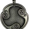 Soloman Pentant~Pewter Pertho Rune of Luck Talisman Pendant Necklace