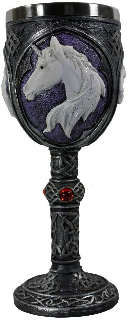 Fantasy Collection~ Unicorn Refreshment Goblet Goblet 21.5cm Black