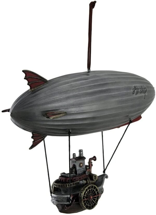 Magic  Collection~Full Steam Ahead Steamship Gondola Hanging Steampunk Airship Statue