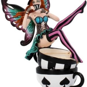 Nemesis Now B3317J7 Hatter 16cm Figurine, Resin, Teal, One Size
