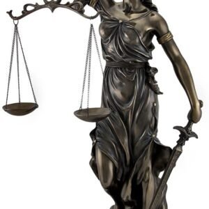 Magicun  Collection~Bronzed Goddess of Justice `Themis` Sculptured Statue
