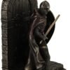 Magic  Collection~Maltese Crusader Statue in Armor Guarding Door Holding Shield & Sword Bookend