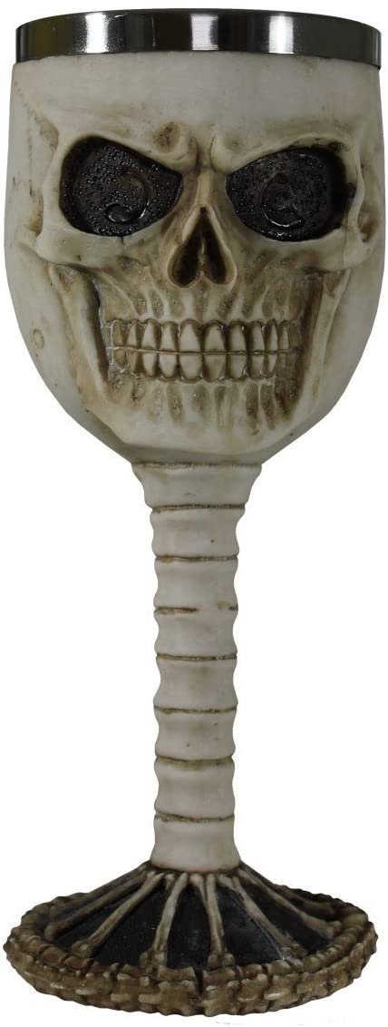 Dark Collection~Skull Goblet Goblet 21cm Ivory