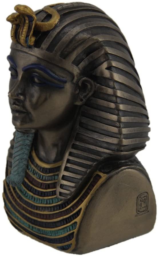 Magic  Collection~Metallic Bronze Finished King TUT Death Mask Mini Statue