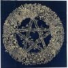 Pentagram Altar Cloth, Astrology Tarot Cards Divination Tablecloth 23.6 " x 23.6 "