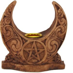 619tGQbnV3L._AC_SL1000 Magicun Altar~Dryad Design Moon Candle Holder Wood Finish