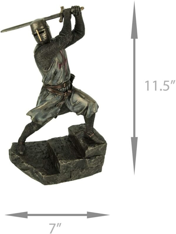 Magic  Collection~Templar Knight Wielding Double Handed Sword Statue