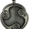 Soloman Pentant~Pewter Nied Naudiz Rune of Constraint Pendant Necklace