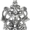 Sterling Silver Celtic God Cernunnos Knot Pendant
