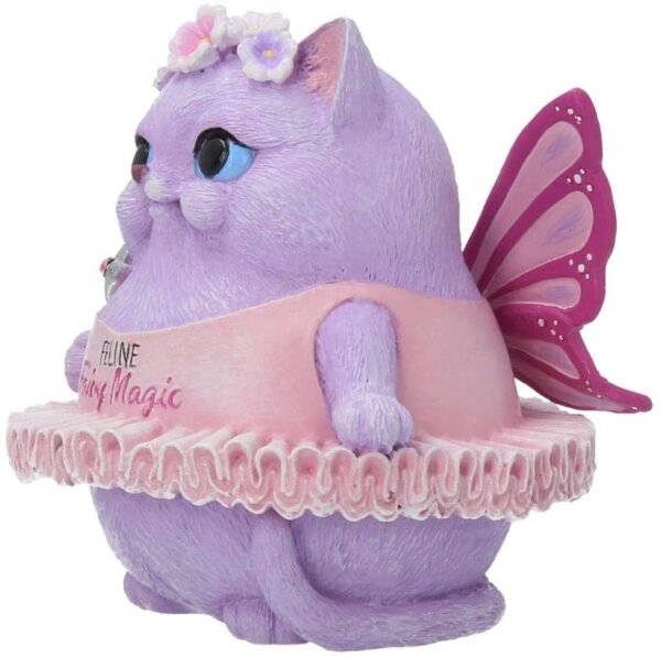 Magicun N.Giftware~Feline Fairy Magic Figurine 16cm Purple, Resin, One Size