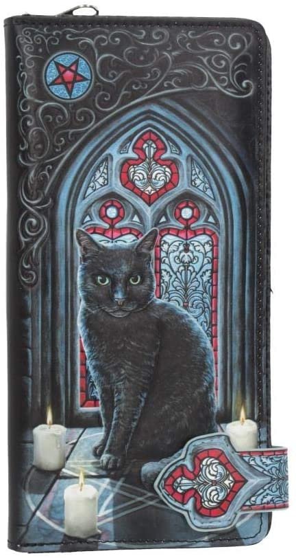 Magicun N.Giftware~Sacred Circle Lisa Parker Embossed Purse 19cm Black, PU, 18.5cm