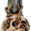 Steampunk Collection~Dragon's Grasp Figurine 22.5cm White, Resin, One Size