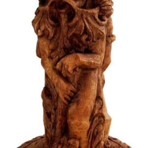 Magicun Altar~Dryad Design God Candle Holder Wood Finish