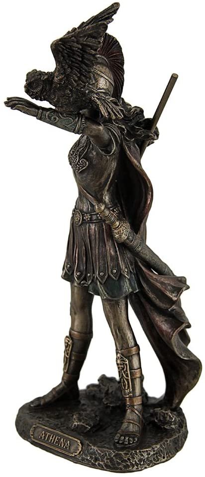 Magic  Collection~Athena - Greek Goddess Of Wisdom And War with Owl Statue