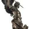Magic  Collection~Bronzed St. Michael Defeating Lucifer Statue 10 in.