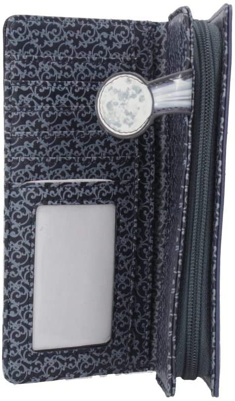 Artist Collections~ B4359M8 Snow Kisses Lisa Parker Embossed Purse 19cm Grey, PU, One Size