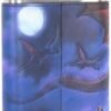 Artist Collections~ Fire in the Sky James Ryman Hip Flask 13cm Blue