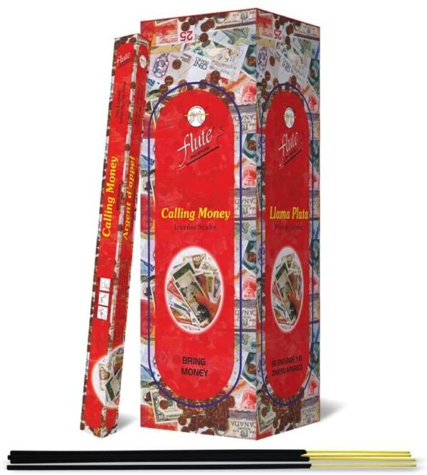 Witchcraft~Flute Calling Money Fragrant Charcoal Incense Sticks Pack - 200 Sticks Total