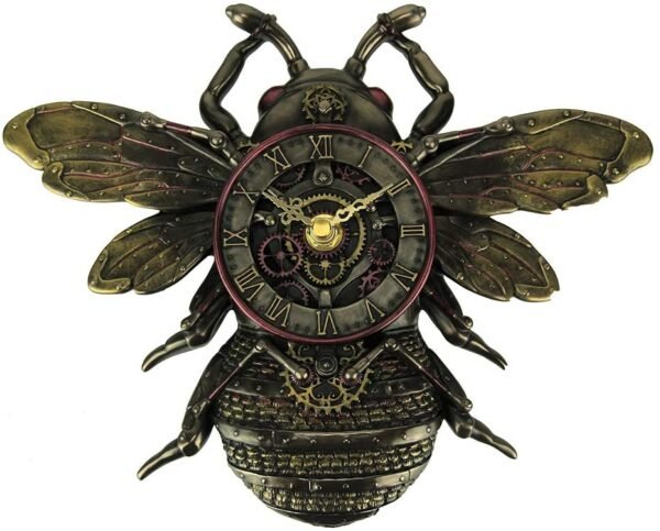Magic  Collection~Steampunk Style Bronze Finish Honeybee Wall Clock